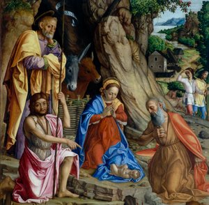 La Natividad (detalle), c.1494-1555 de Gerolamo dai Libri